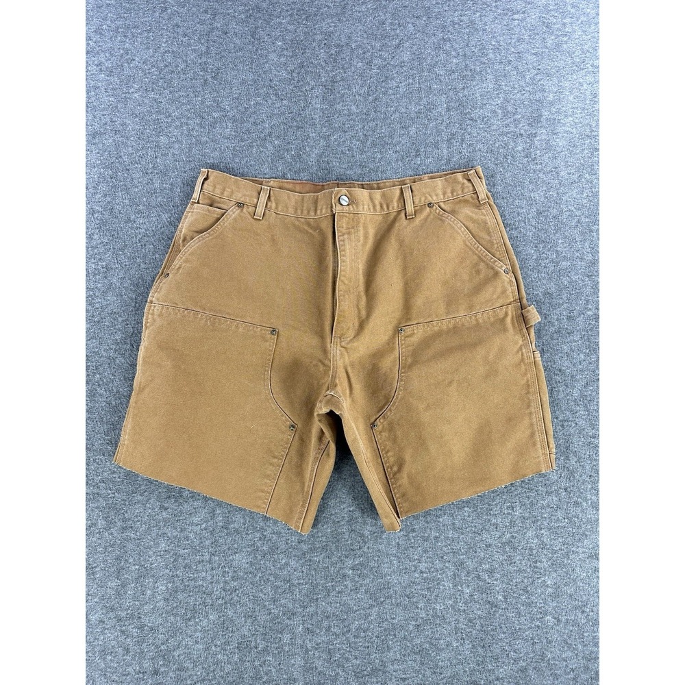 Carhartt Double Knee Cut Off Shorts Mens 40 Canvas Carpenter Workwear Streetwear - Picture 1 of 8